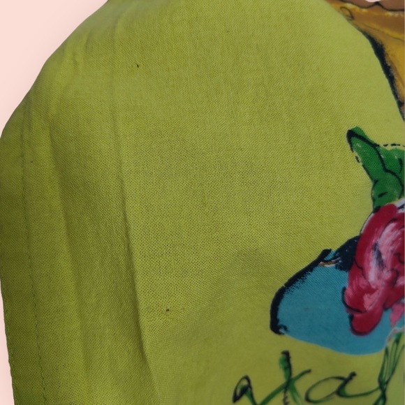 Julia Junkin Happy Birthday Cake Graphic Green Colorful Apron - Picture 6 of 7